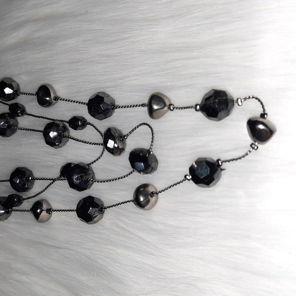 Gorgeous faceted stone beaded multistrand necklace - Picture 9 of 12